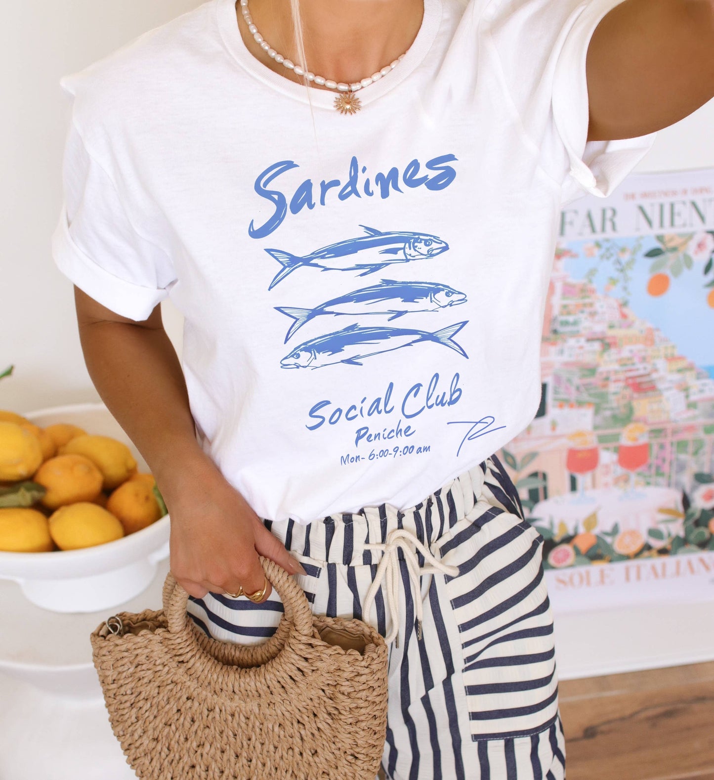 Sardines Social Club Graphic Tee | Summer Graphic Tee Unisex T-shirt, Sweatshirt, Hoodie, Long Sleeve Tee - T-Shirt, Sweatshirt, Hoodie