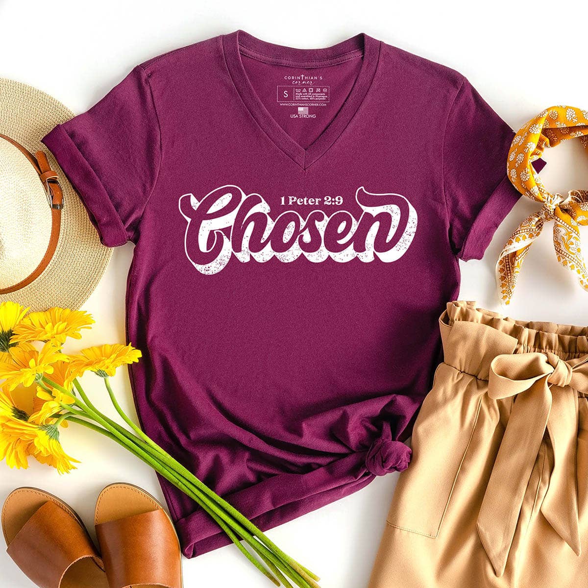 Chosen V-Neck Unisex T-shirt, Sweatshirt, Hoodie, Long Sleeve Tee - T-Shirt, Sweatshirt, Hoodie