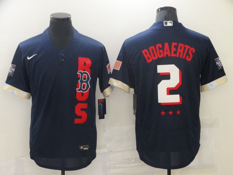 Men's Boston Red Sox Xander Bogaerts Navy All Star Player Jersey baseball jersey product view 1
