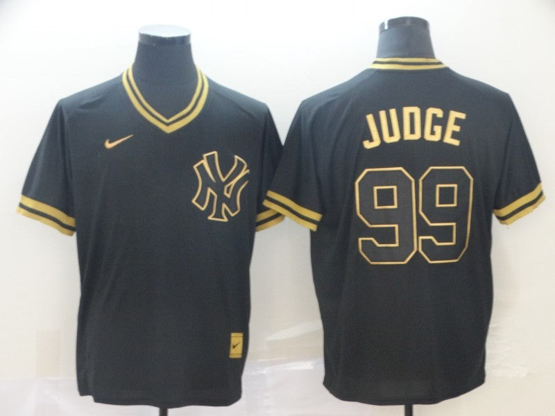 Men's New York Yankees Aaron Judge Black Authentic Game Jersey baseball jersey product view 1