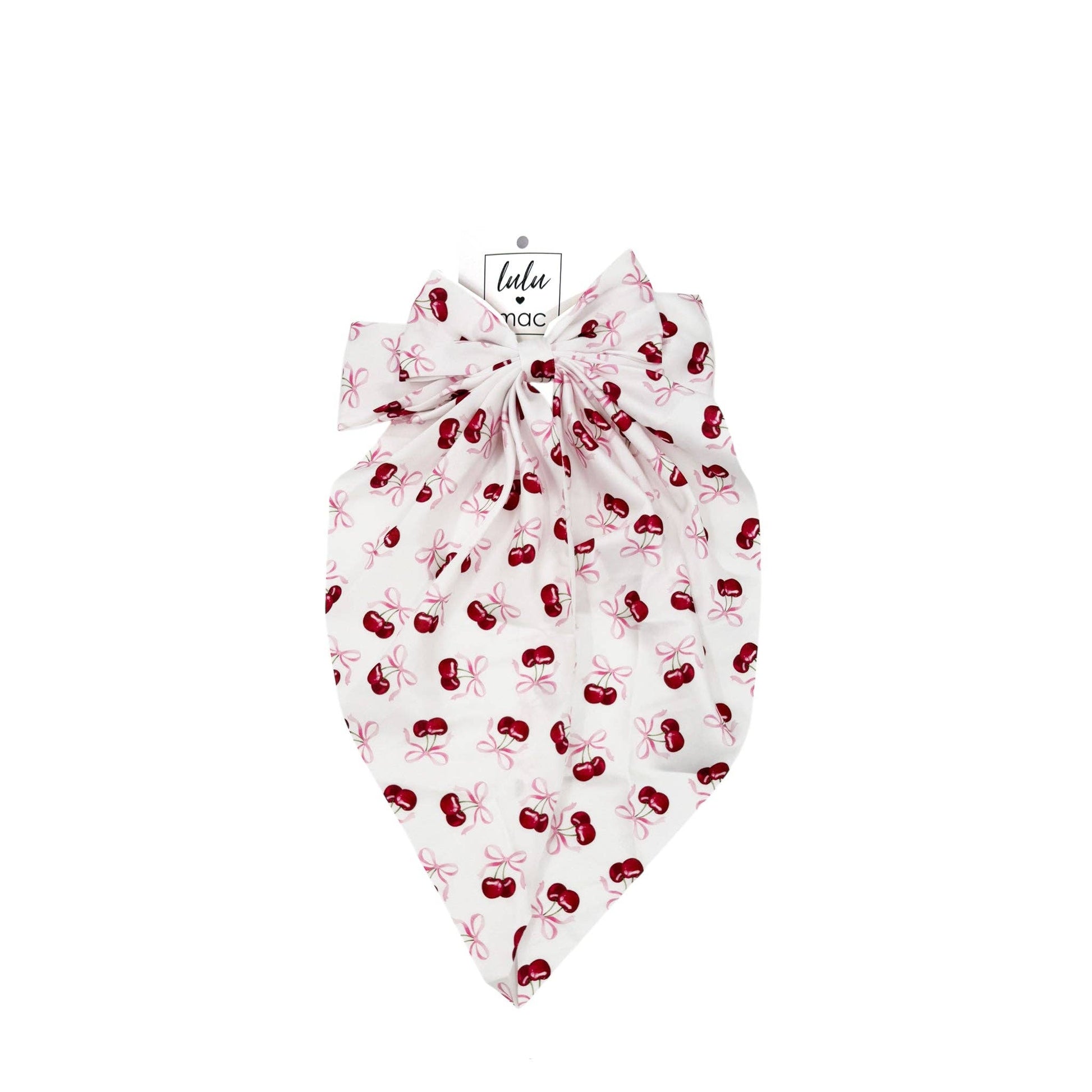 DDL-2270 Large Satin Bow Cherry Unisex T-shirt, Sweatshirt, Hoodie, Long Sleeve Tee - T-Shirt, Sweatshirt, Hoodie