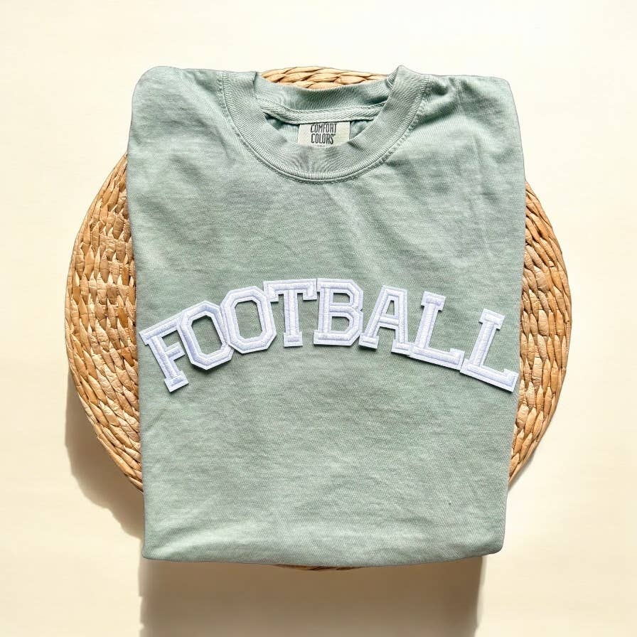 Comfort  Colors Football Shirt, Football Season Tee Unisex T-shirt, Sweatshirt, Hoodie, Long Sleeve Tee - T-Shirt, Sweatshirt, Hoodie