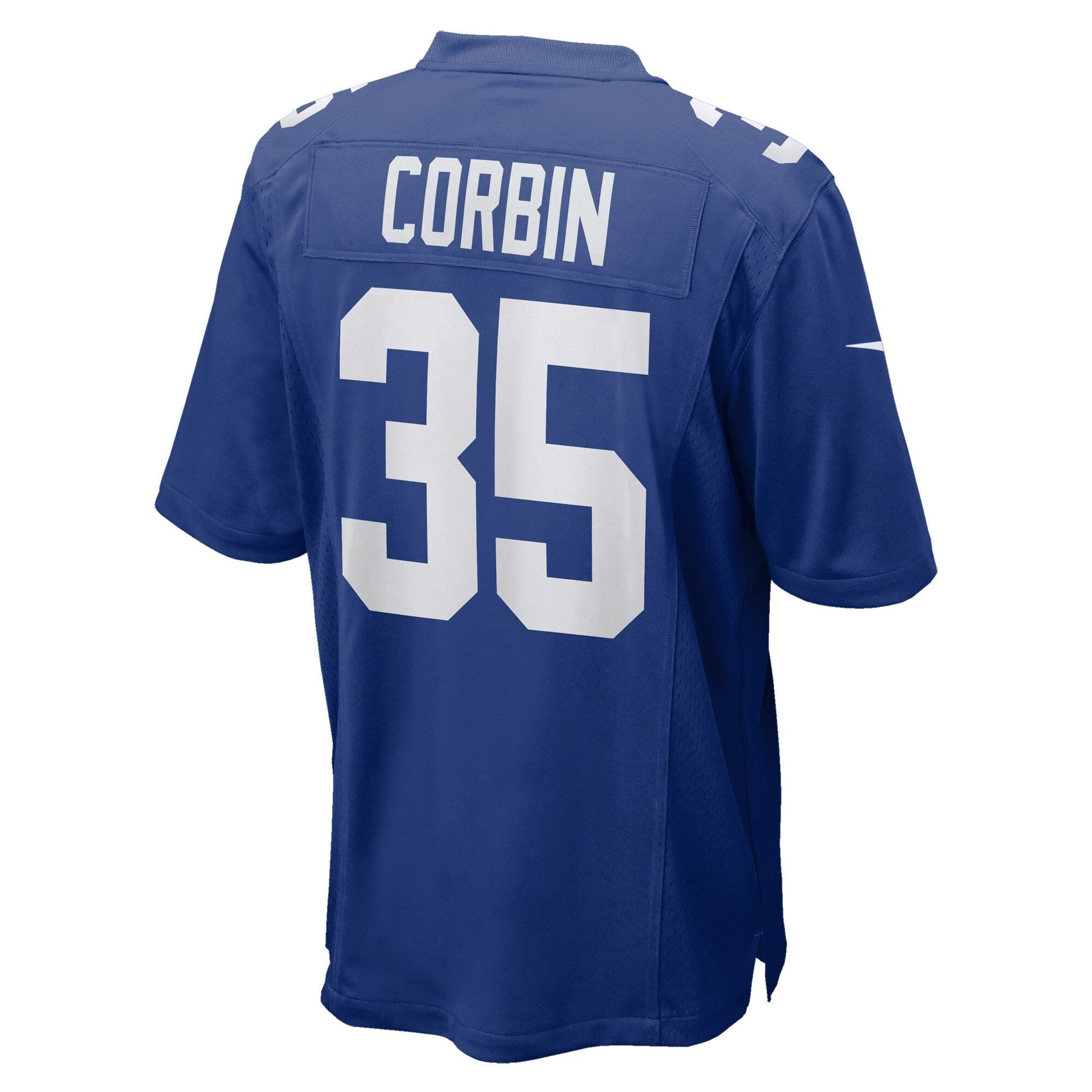 Jashaun Corbin New York Giants Team Game Jersey - Royal football jersey product view 3