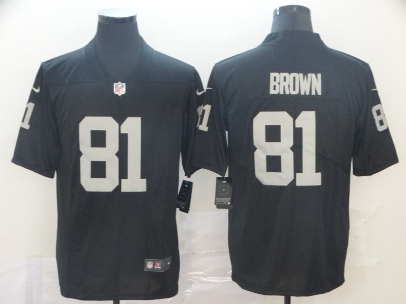 Men's Las Vegas Raiders Tim Brown Black Game Player Jersey football jersey product view 1
