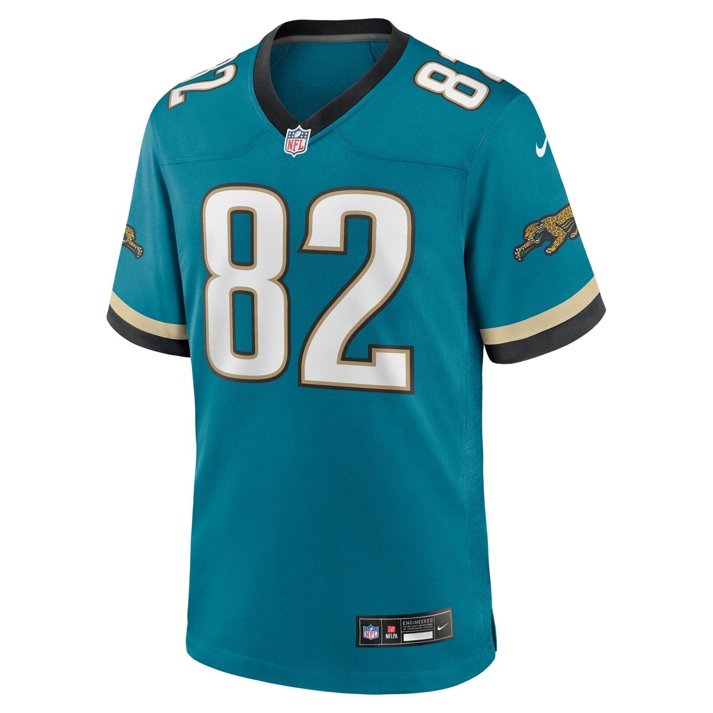 Jimmy Smith Jacksonville Jaguars Prowler Throwback Retired Game Jersey - Teal football jersey product view 2