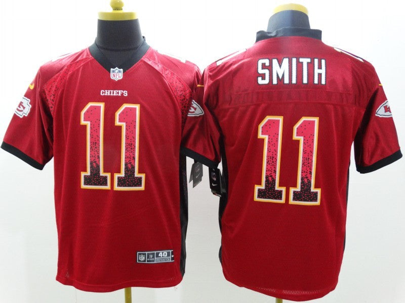 Men's Kansas City Chiefs Alex Smith #11 Red Game Jersey1 football jersey product view 1