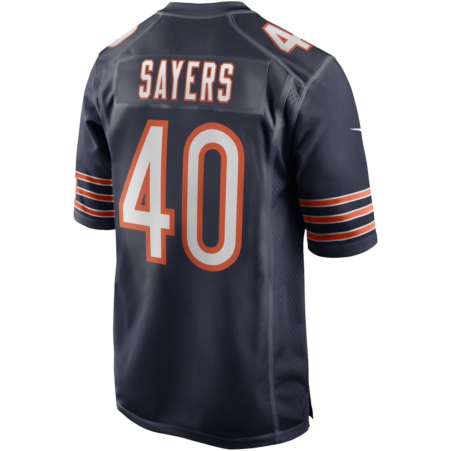 Gale Sayers Chicago Bears Game Retired Jersey - Navy football jersey product view 3