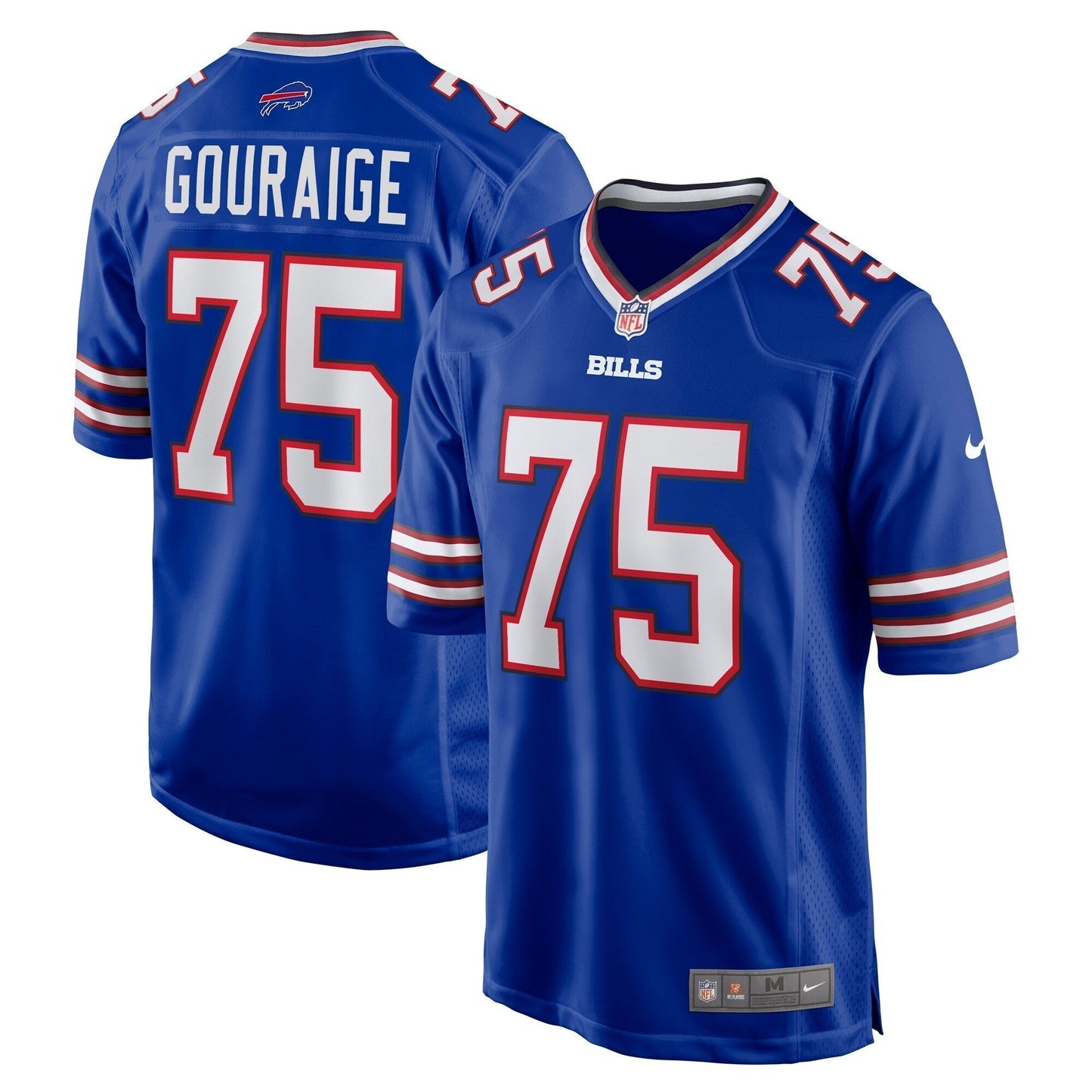 Richard Gouraige Buffalo Bills Team Game Jersey - Royal football jersey product view 1