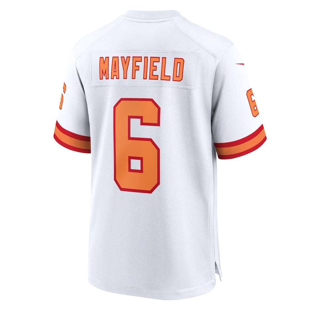 TB.Buccaneers #6 Baker Mayfield White 50th Season Game Jersey football jersey product view 1