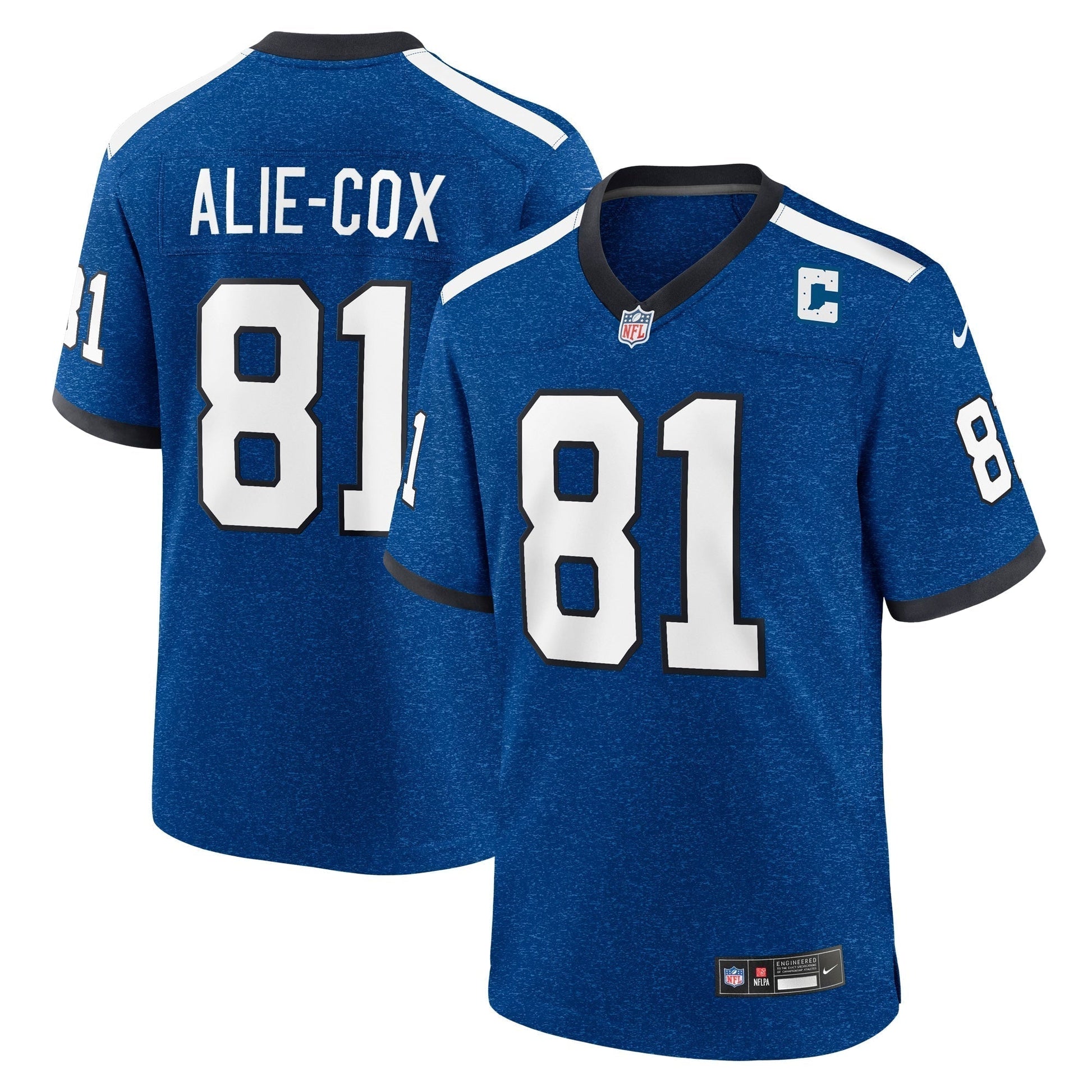 Mo Alie Cox Indianapolis Colts Indiana Nights Alternate Game Jersey - Royal football jersey product view 1