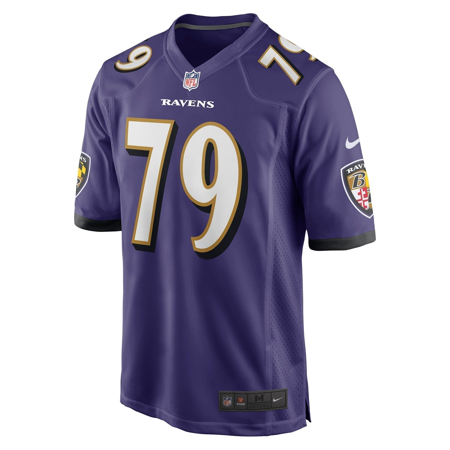 Ronnie Stanley Baltimore Ravens Game Jersey - Purple football jersey product view 2