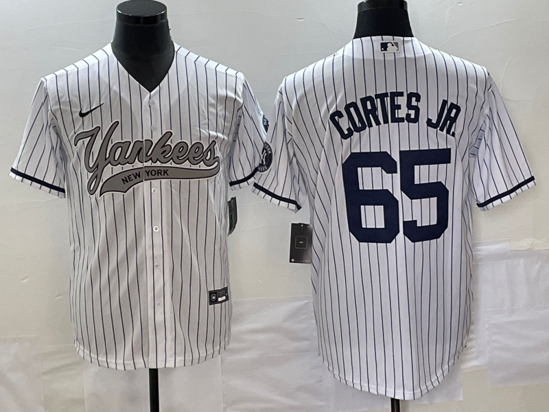 Men's New York Yankees Nestor Cortes Jr. White Player Jersey Joint Edition baseball jersey product view 1