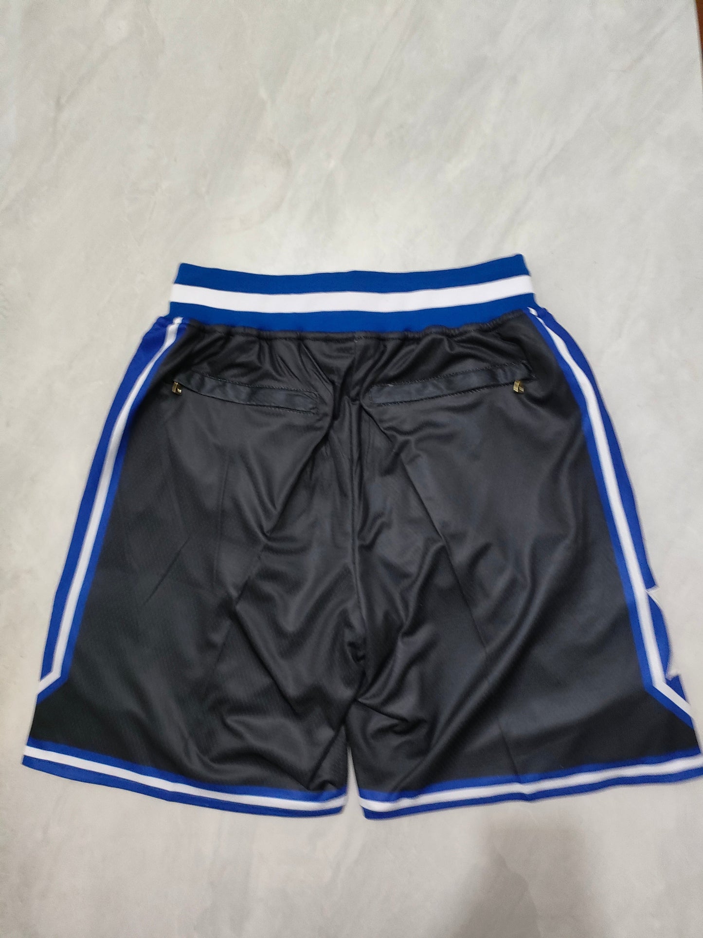 JUST DON Duke University Black Pocket Shorts sports jersey product view 2