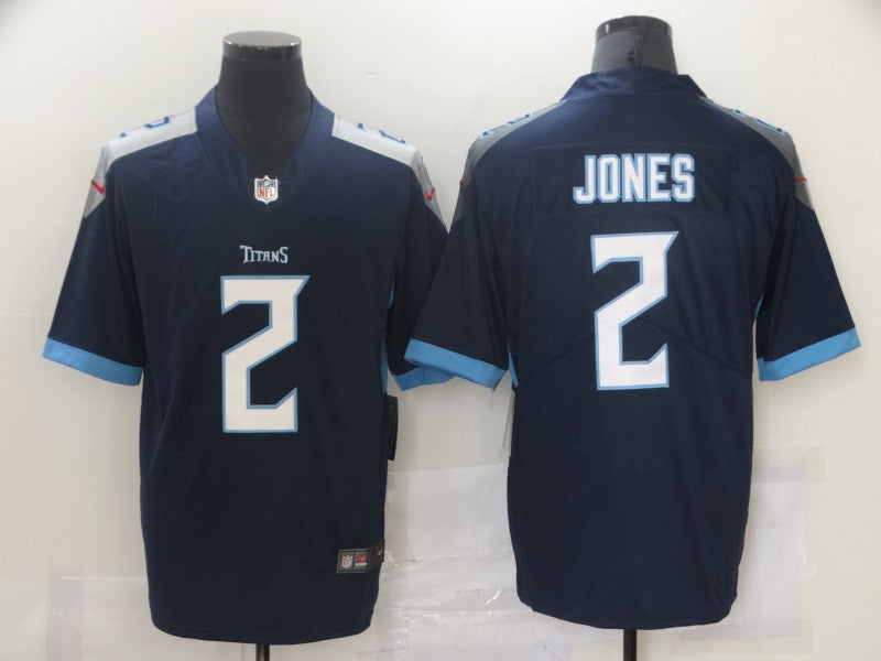 Men's Tennessee Titans Julio Jones Navy Game Jersey football jersey product view 1