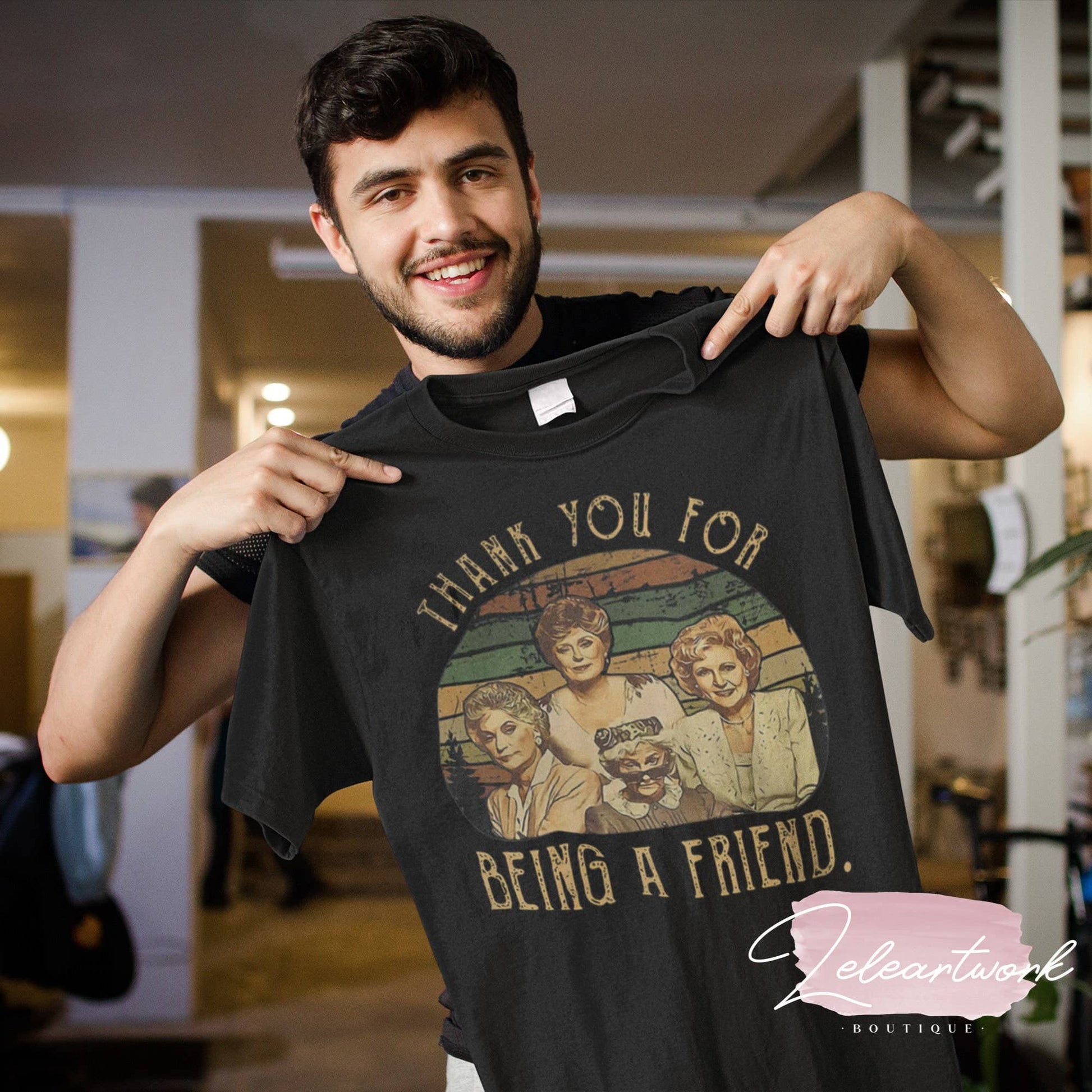 Vintage Sunset Thank You For Being A Friend Golden Girls Tee Unisex T-shirt, Sweatshirt, Hoodie, Long Sleeve Tee - T-Shirt, Sweatshirt, Hoodie
