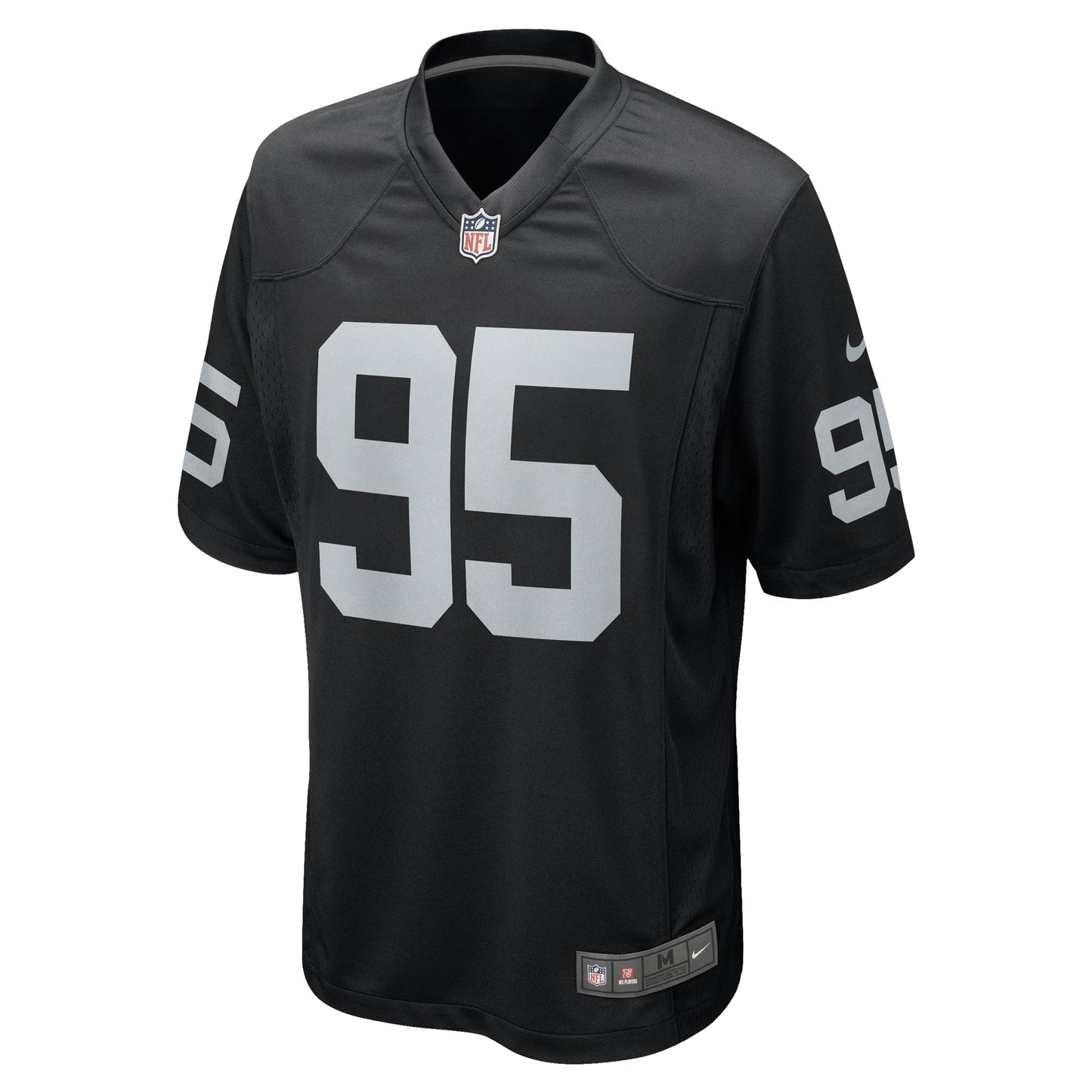 John Jenkins Las Vegas Raiders Game Jersey - Black football jersey product view 2