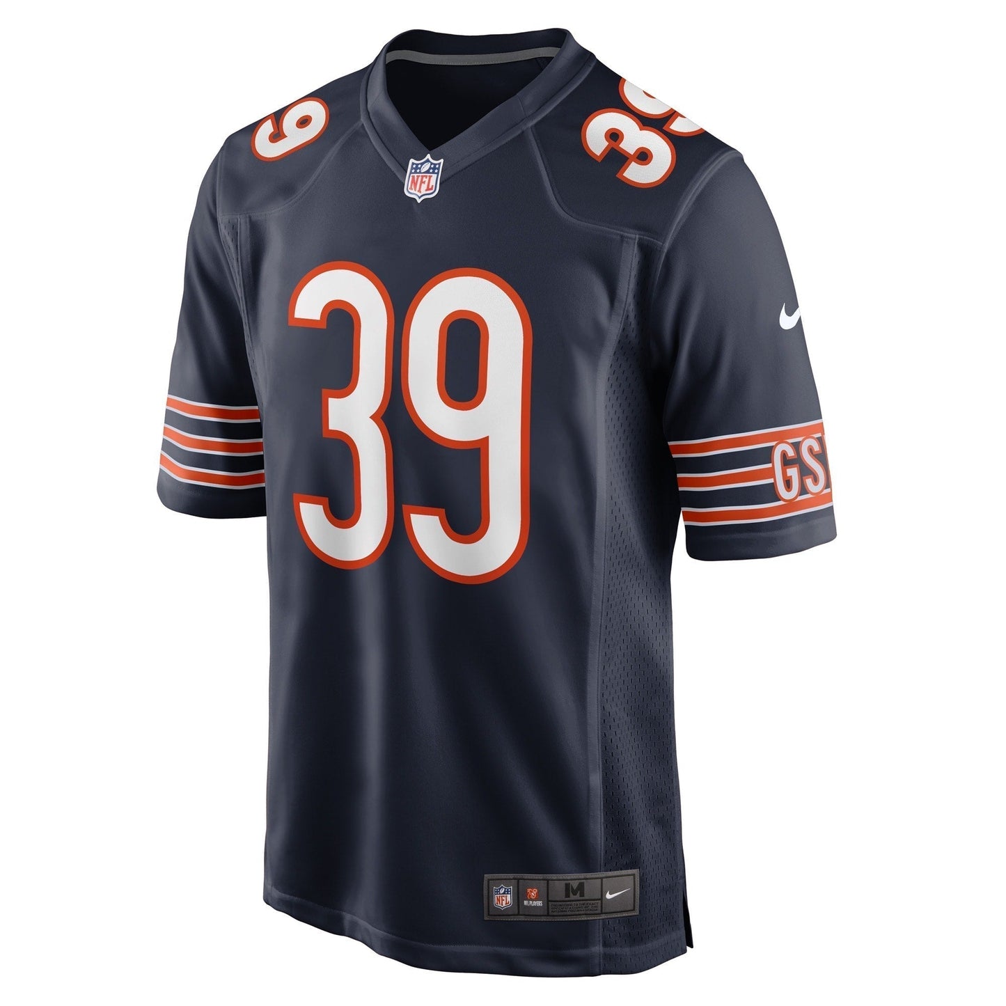 Josh Blackwell Chicago Bears Game Jersey - Navy football jersey product view 2