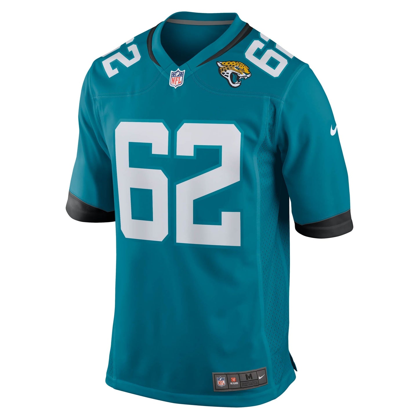 Javon Foster Jacksonville Jaguars Team Game Jersey - Teal football jersey product view 2
