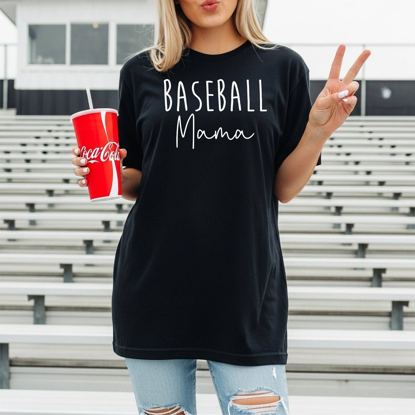 Baseball Mama Glitter Black Bella Game Day Graphic Tee Unisex T-shirt, Sweatshirt, Hoodie, Long Sleeve Tee - T-Shirt, Sweatshirt, Hoodie