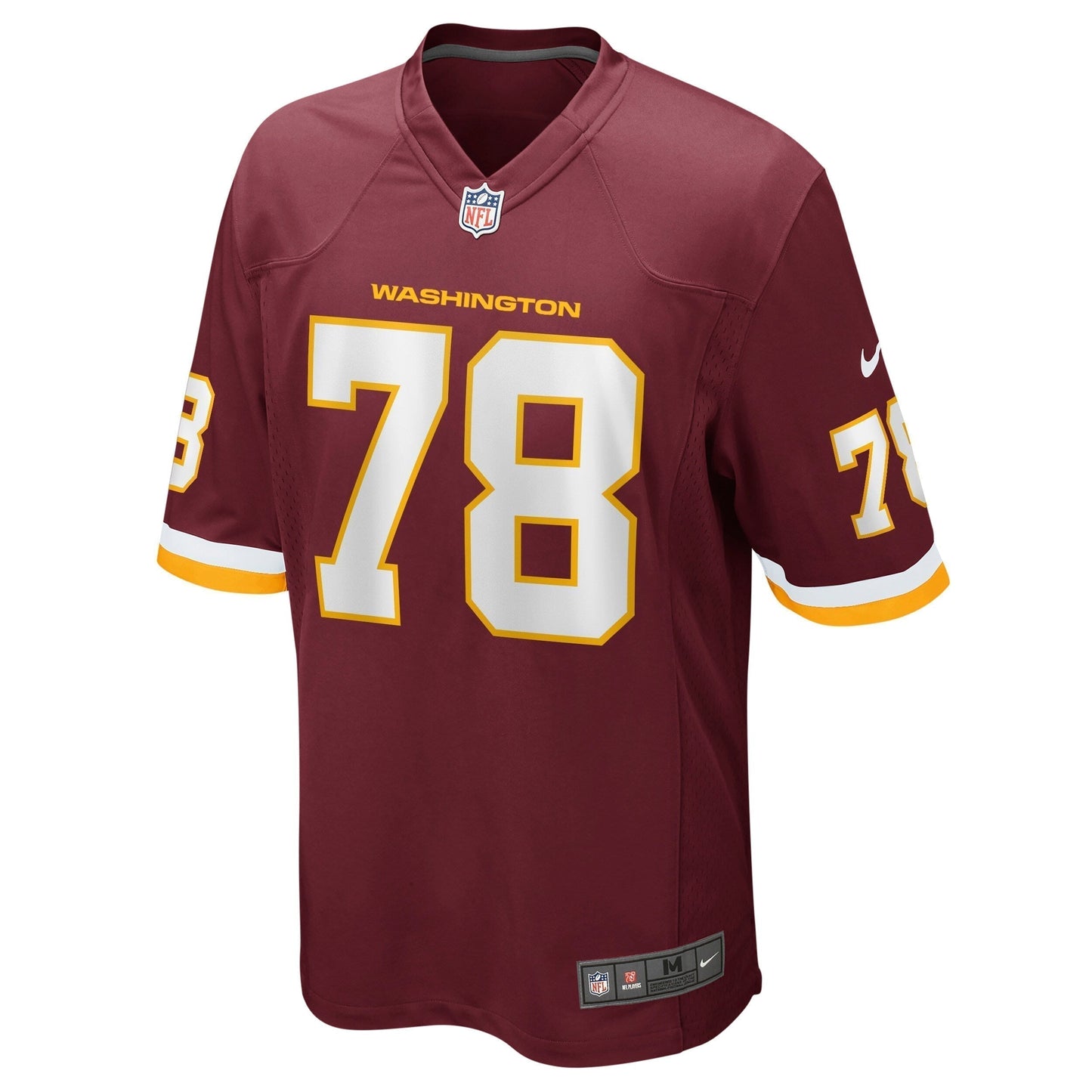 Cornelius Lucas Washington Football Team Game Jersey - Burgundy football jersey product view 2