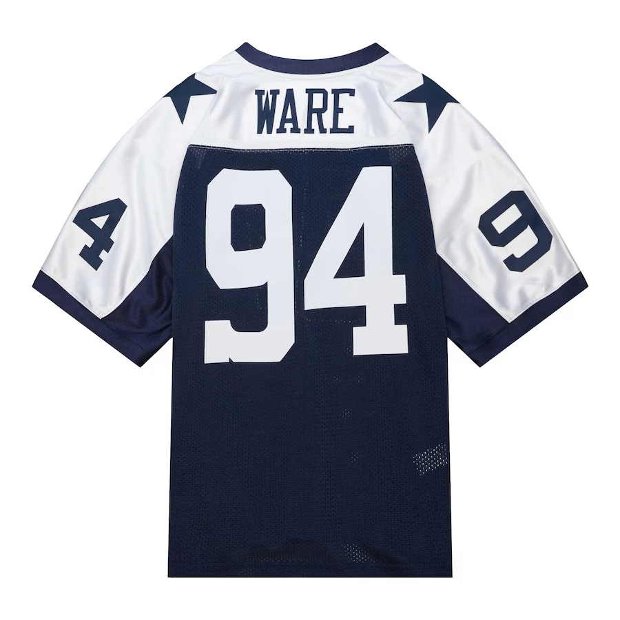 Men's DeMarcus Ware Navy Dallas Cowboys 2011 Authentic Throwback Retired Player Jersey football jersey product view 3