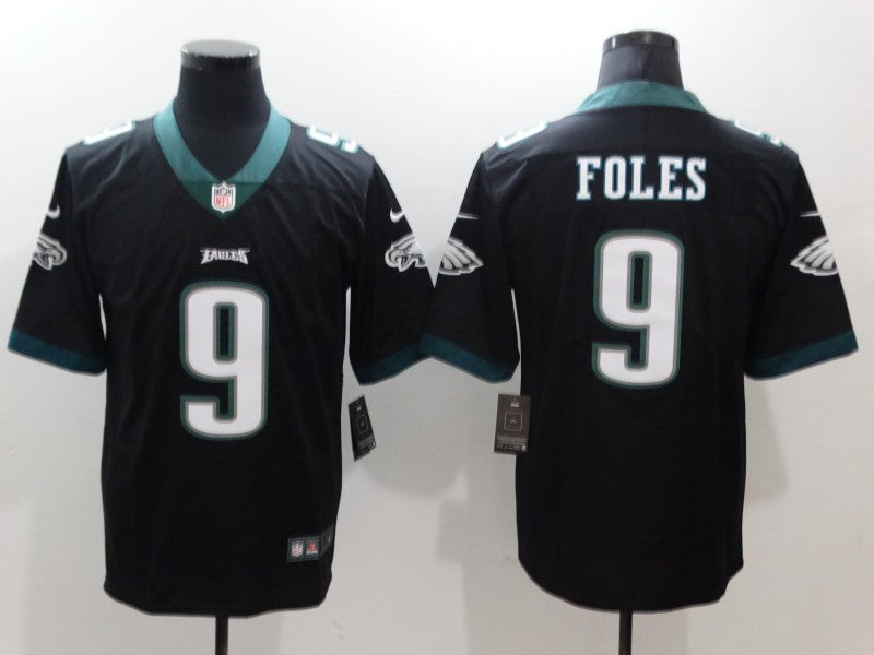 Men's Philadelphia Eagles Nick Foles #9 Black Game Jersey1 football jersey product view 1