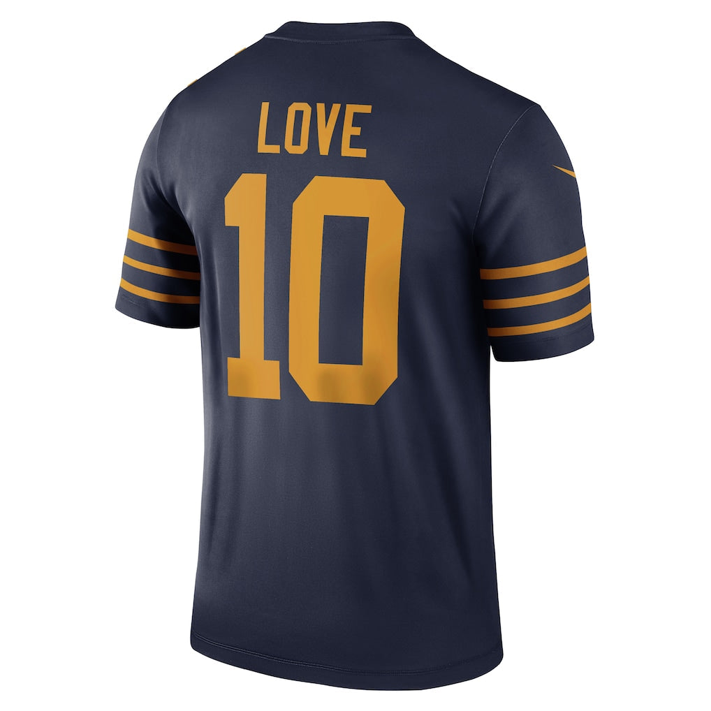 GB. Packers #10 Jordan Love Navy The 1923 Classic Legend Player Dri-FIT Top Jersey basketball jersey product view 1
