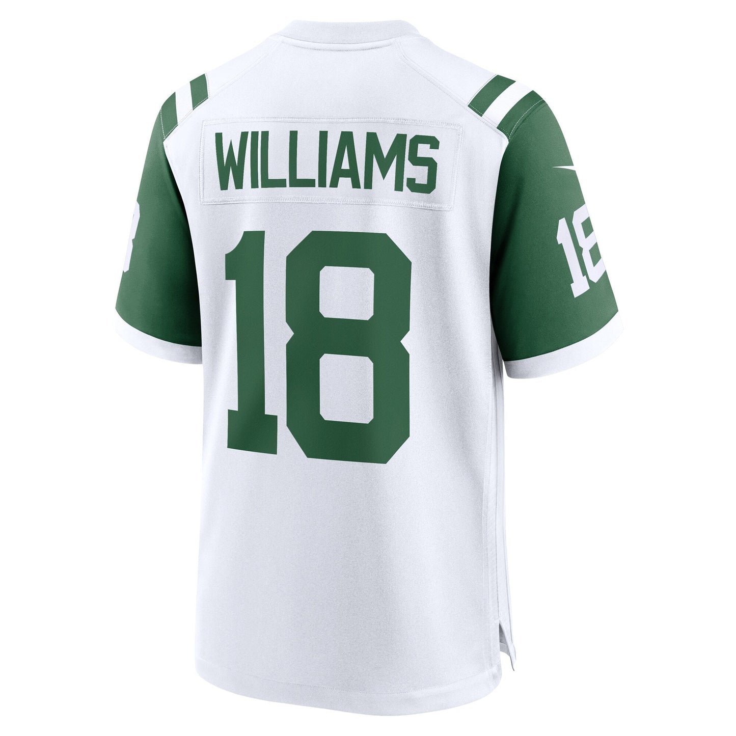 Mike Williams New York Jets Classic Alternate Game Jersey - White football jersey product view 3
