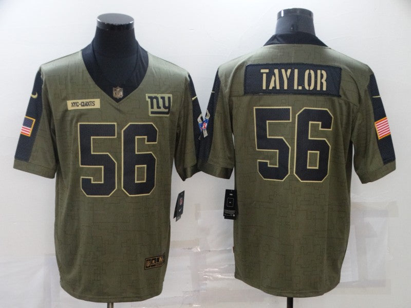 Men's New York Giants Lawrence Taylor Brown Game Jersey football jersey product view 1