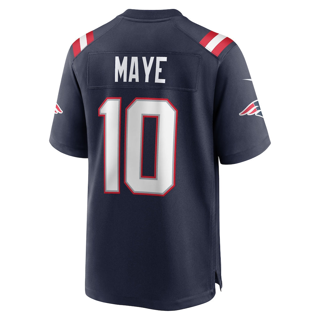 NE.Patriots #10 Drake Maye Navy Player Game Jersey football jersey product view 1