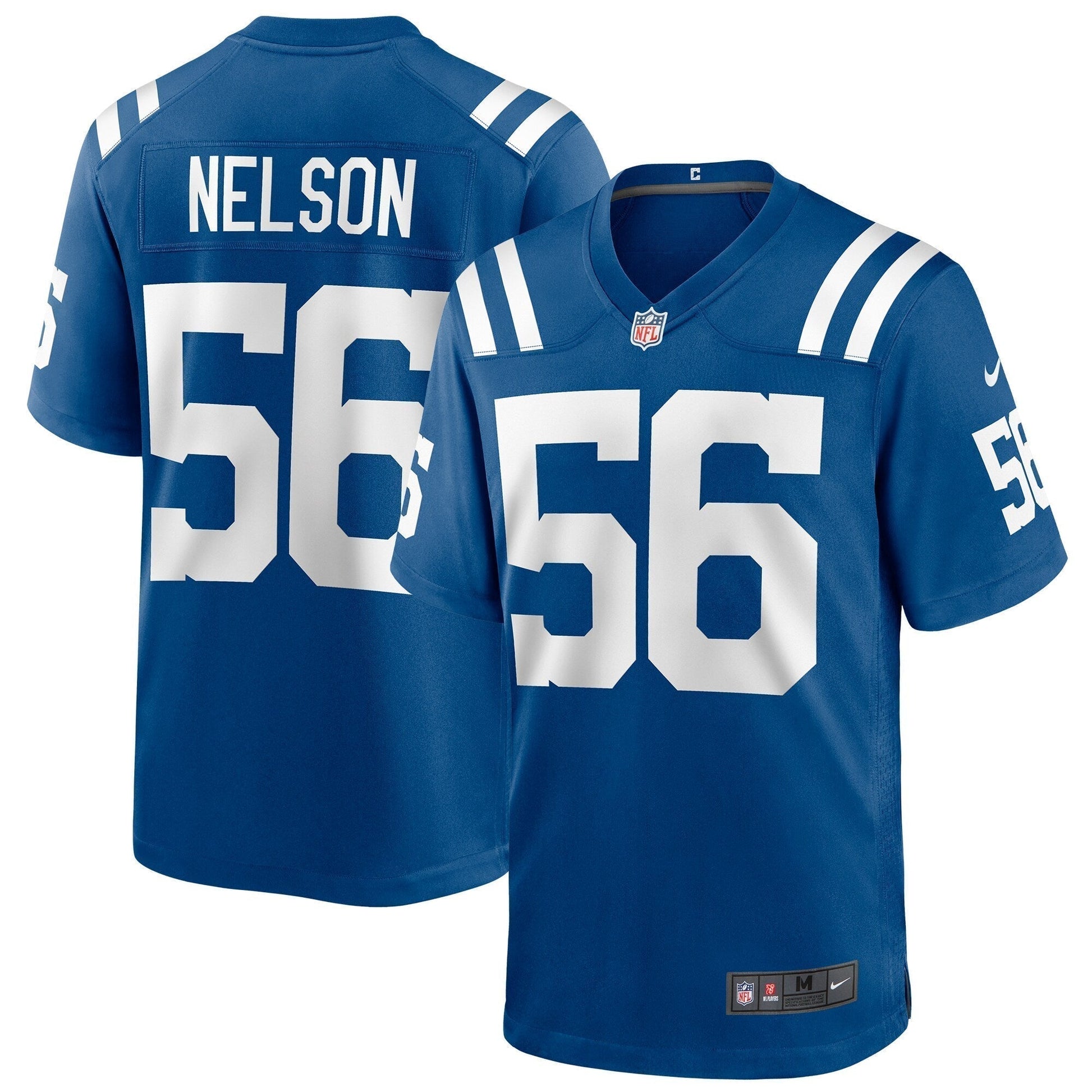 Quenton Nelson Indianapolis Colts Game Jersey - Royal football jersey product view 1
