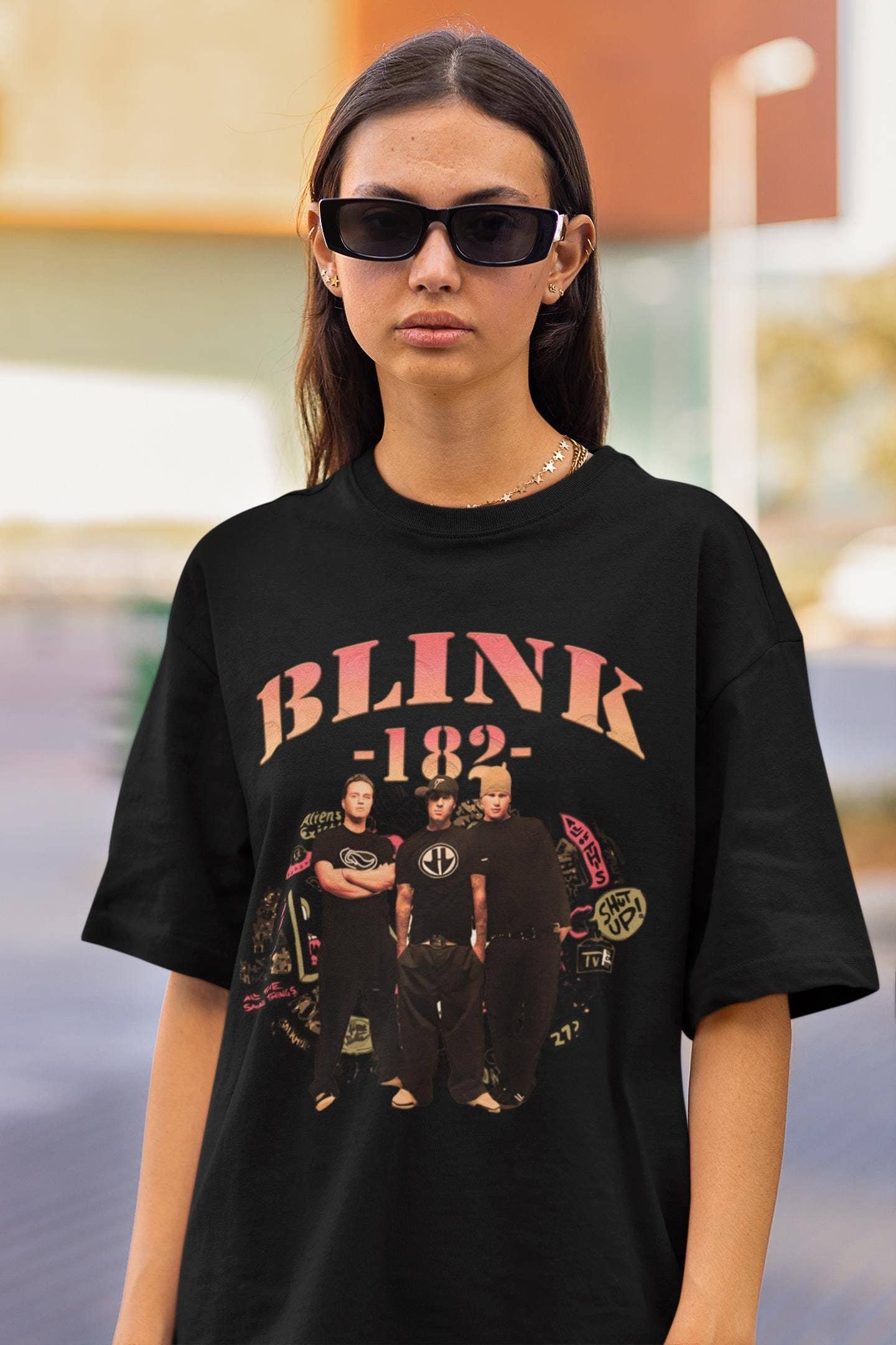 Retro Blink 182 T-Shirt, Blink 182 Tour Tee Fan Merch Unisex T-shirt, Sweatshirt, Hoodie, Long Sleeve Tee - T-Shirt, Sweatshirt, Hoodie