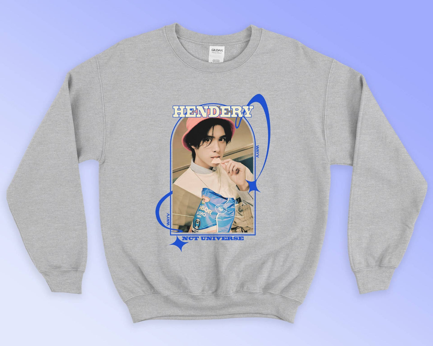 Hendery's Wayv Kpop Retro Sweatshirt  90s Vintage Style Unisex T-shirt, Sweatshirt, Hoodie, Long Sleeve Tee - T-Shirt, Sweatshirt, Hoodie