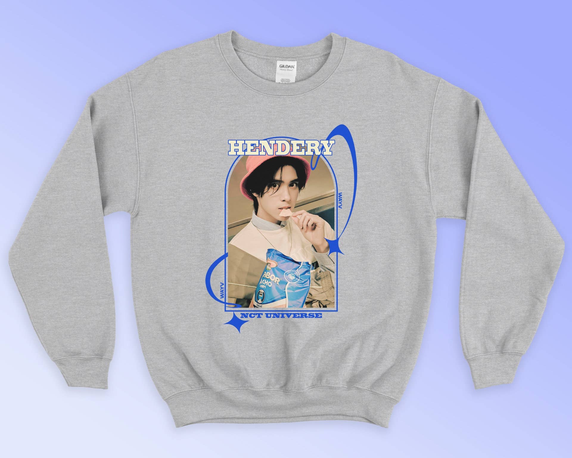 Hendery's Wayv Kpop Retro Sweatshirt  90s Vintage Style Unisex T-shirt, Sweatshirt, Hoodie, Long Sleeve Tee - T-Shirt, Sweatshirt, Hoodie