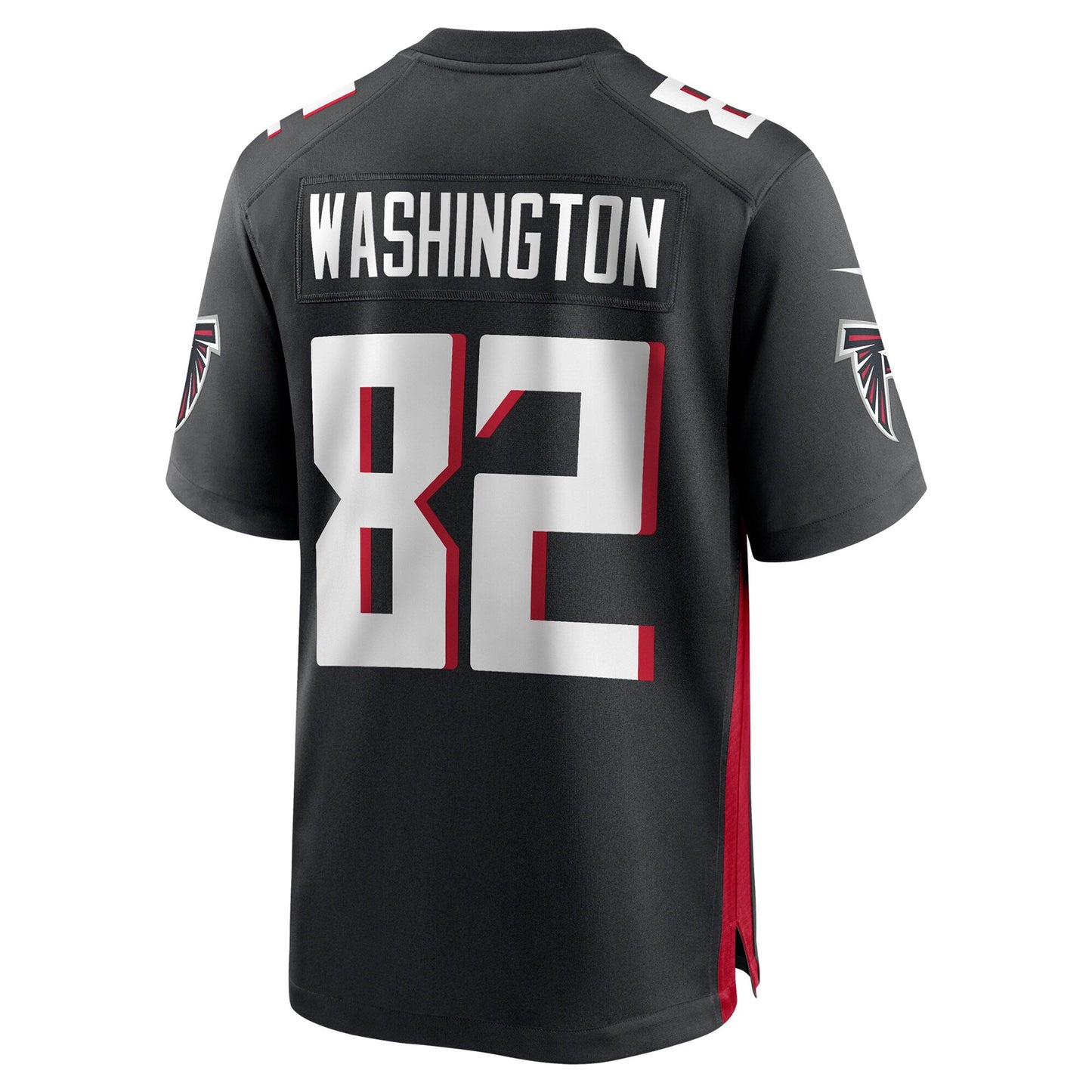 Casey Washington Atlanta Falcons Team Game Jersey - Black football jersey product view 3