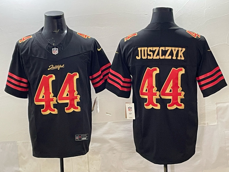 Men's San Francisco 49ers Kyle Juszczyk Black 2025 Rivalries Collection Limited Jersey football jersey product view 1