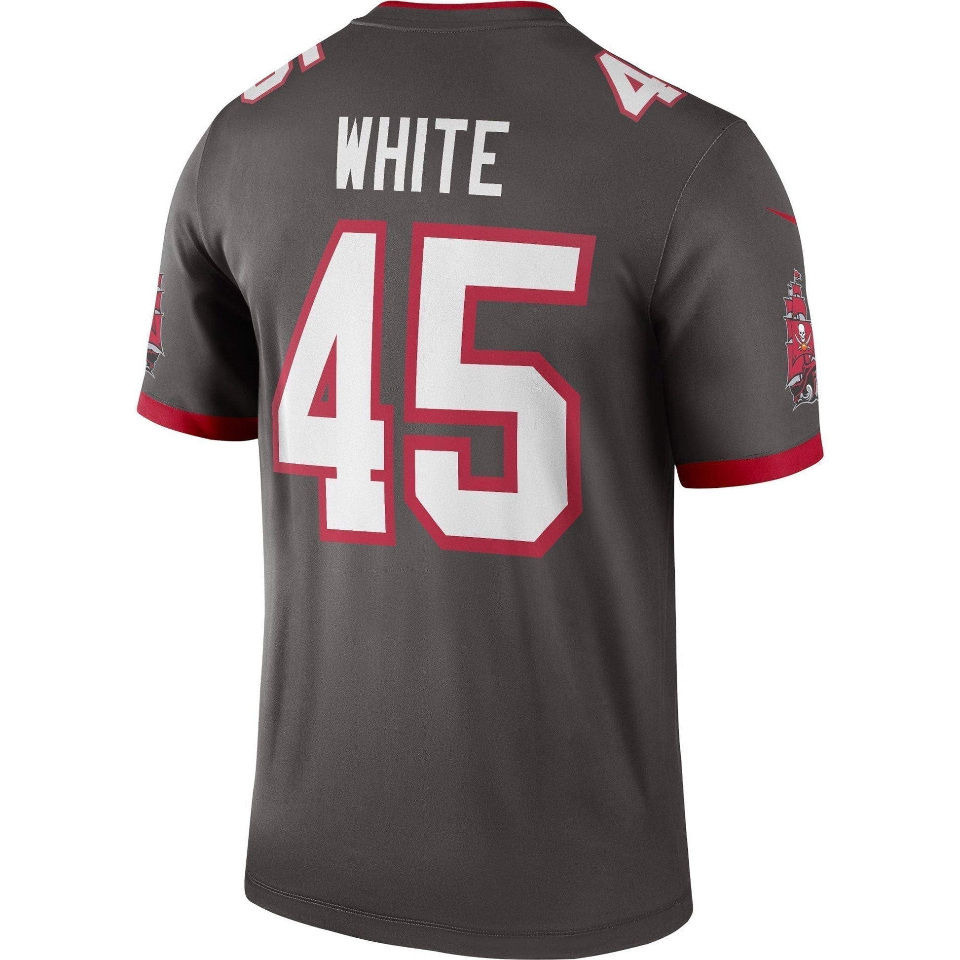 Devin White Tampa Bay Buccaneers Alternate Legend Jersey - Pewter football jersey product view 3