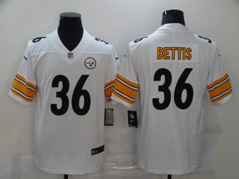 Men's Pittsburgh Steelers Jerome Bettis White Game Jersey football jersey product view 1