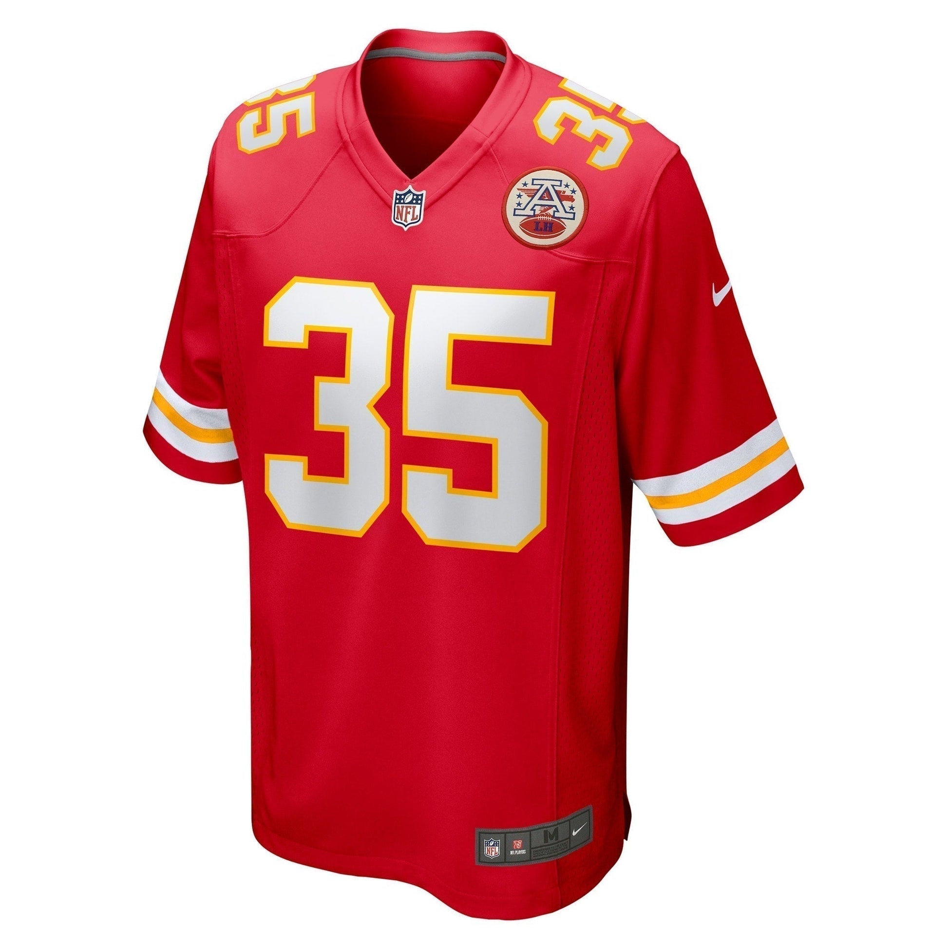 Jaylen Watson Kansas City Chiefs Game Jersey - Red football jersey product view 2