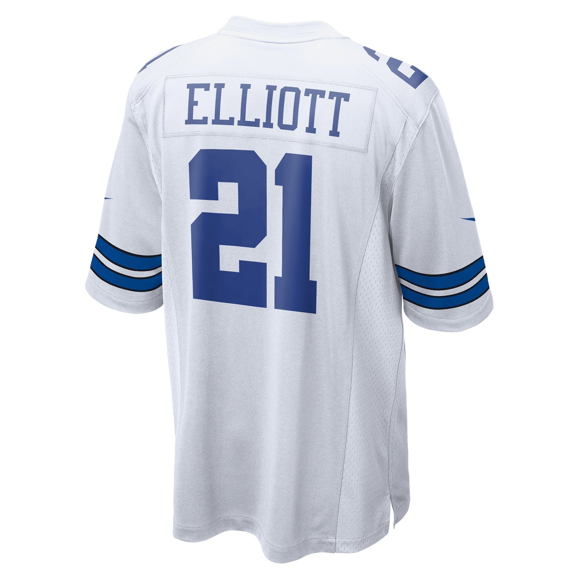 Ezekiel Elliott Dallas Cowboys Team Game Jersey - White football jersey product view 3