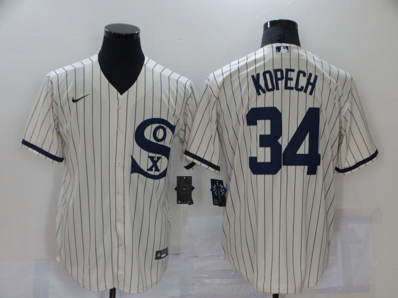 Men's Chicago White Sox Michael Kopech Beige Replica Baseball Jersey baseball jersey product view 1