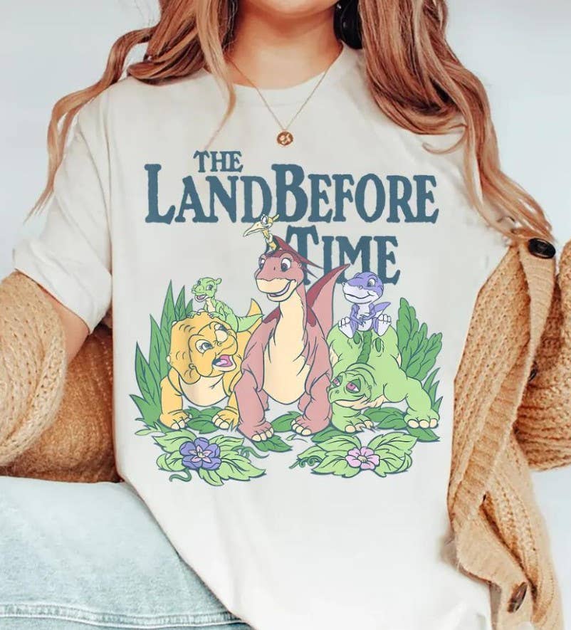 Land Before Time Dinosaur Friends Shirt - Pastel Party Tee Unisex T-shirt, Sweatshirt, Hoodie, Long Sleeve Tee - T-Shirt, Sweatshirt, Hoodie