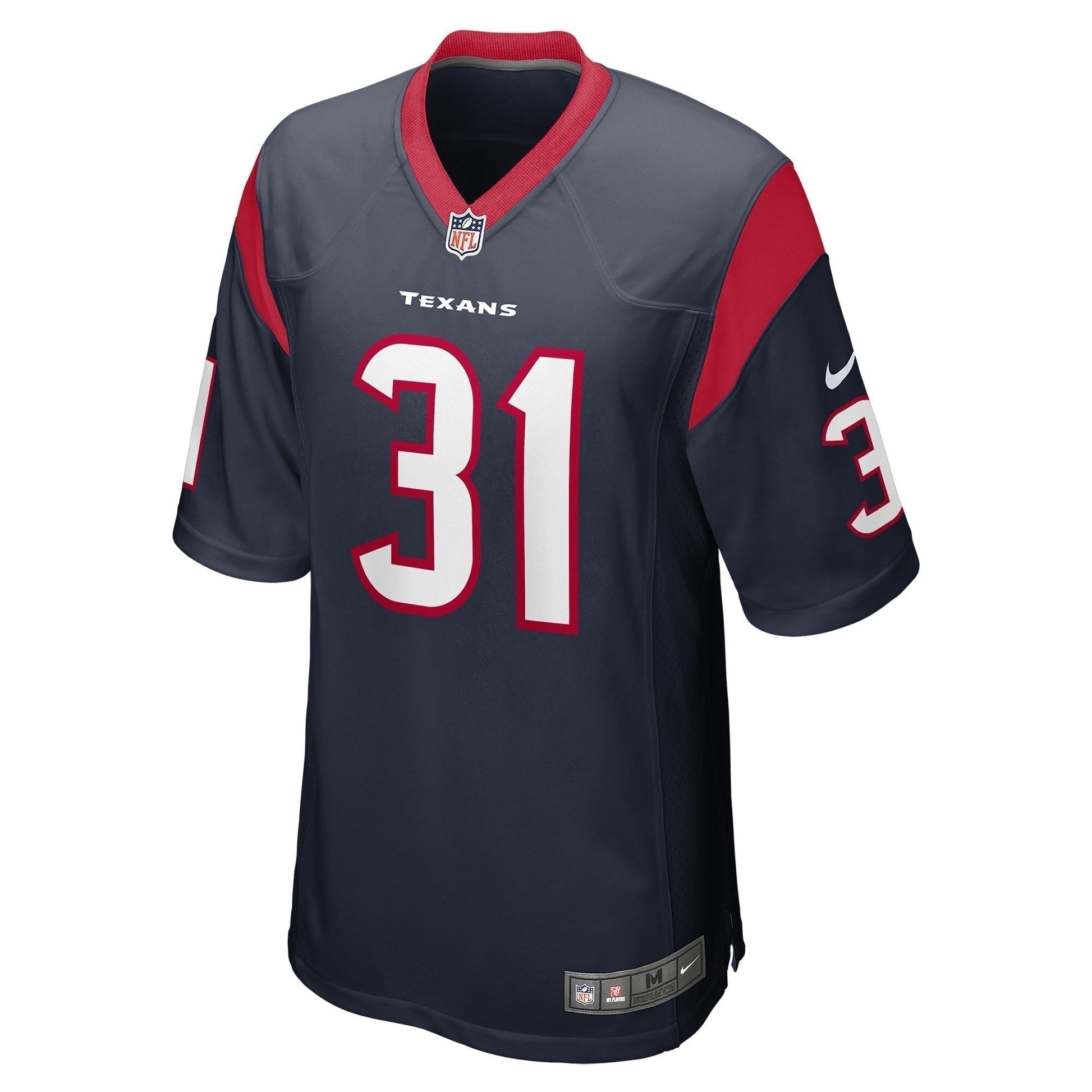Dameon Pierce Houston Texans Game Jersey - Navy football jersey product view 2