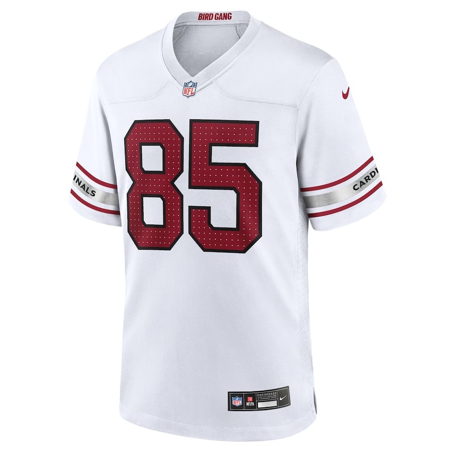 Trey McBride #85 Arizona Cardinals Game Jersey - White - Men's - National Football League 2024 football jersey product view 2
