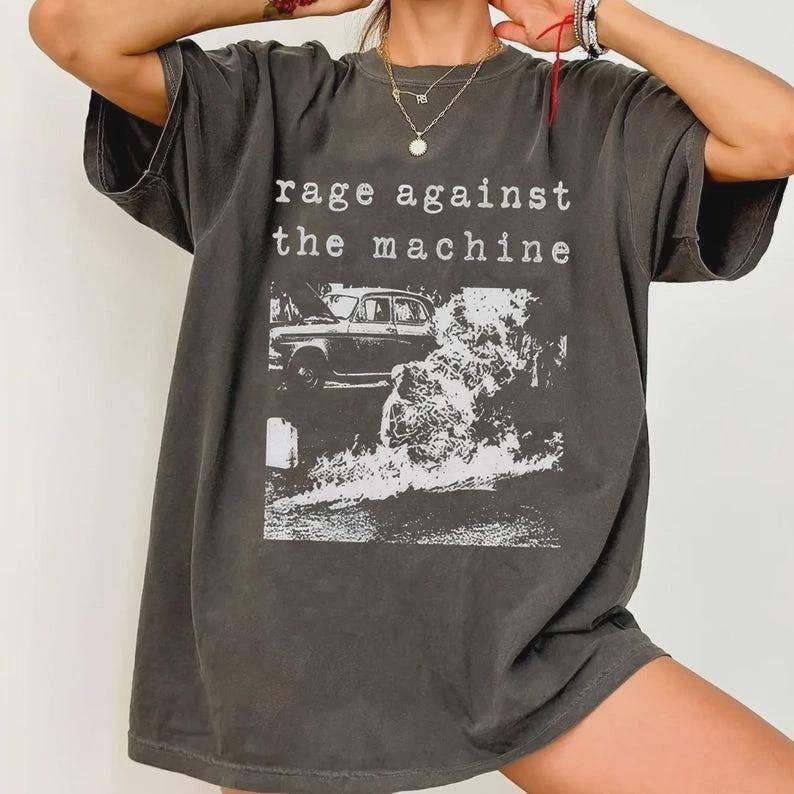 Rage Against the Machine Band T-Shirt - Metal Music Shirt Unisex T-shirt, Sweatshirt, Hoodie, Long Sleeve Tee - T-Shirt, Sweatshirt, Hoodie