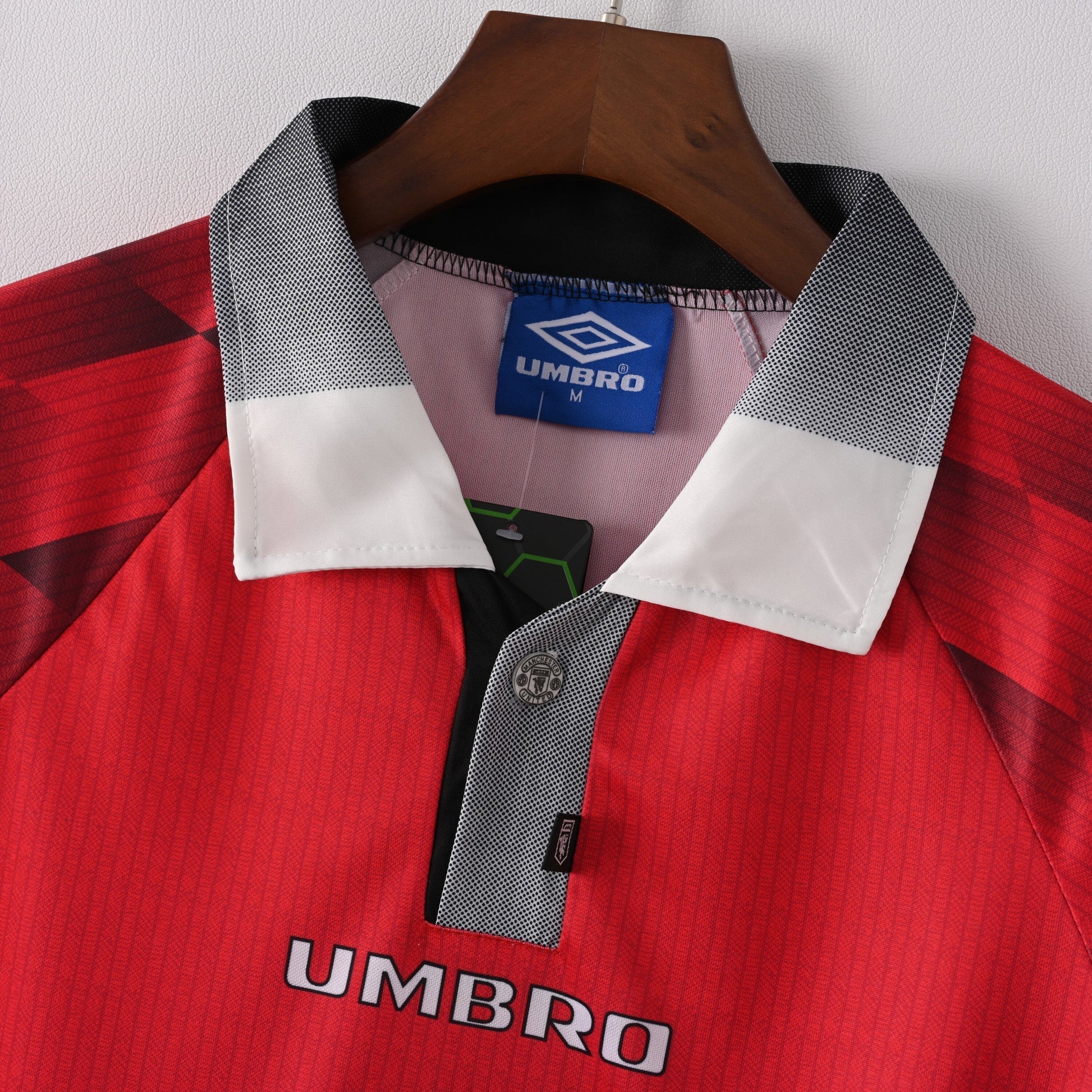 1996 Manchester United home kit sports jersey product view 2