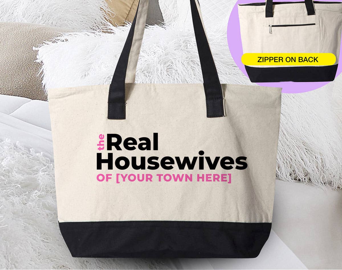 Custom the Real Housewives - Your City Reality Tv Tote Unisex T-shirt, Sweatshirt, Hoodie, Long Sleeve Tee - T-Shirt, Sweatshirt, Hoodie