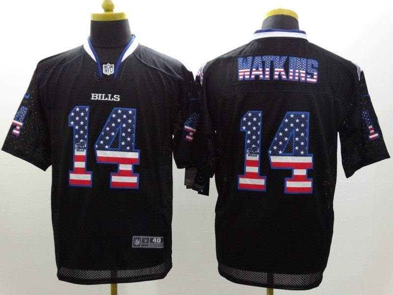 Men's Buffalo Bills Sammy Watkins #14 Black Game Jersey1 football jersey product view 1