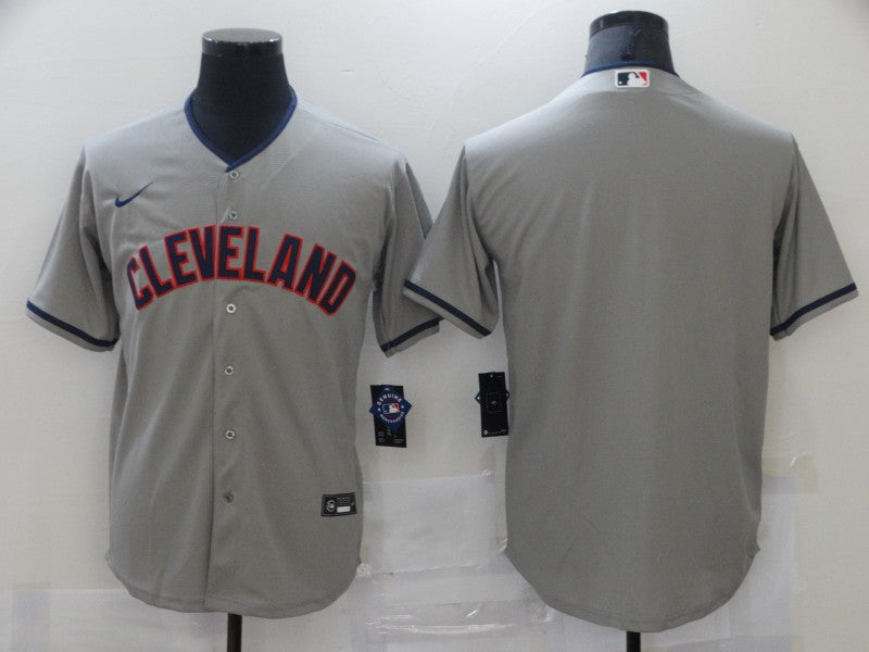 Men's Cleveland Guardians Gray Road Authentic Blank Jersey baseball jersey product view 1