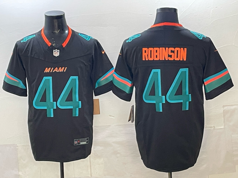 Men's Miami Dolphins Chop Robinson Pitch Blue 2025 Rivalries Collection Limited Jersey football jersey product view 1